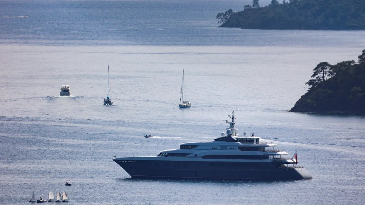 The yacht Clio in Göcek Bay in southwestern Türkiye, 16 April 2022. Photo: Yörük Işık / Reuters / Scanpix / LETA