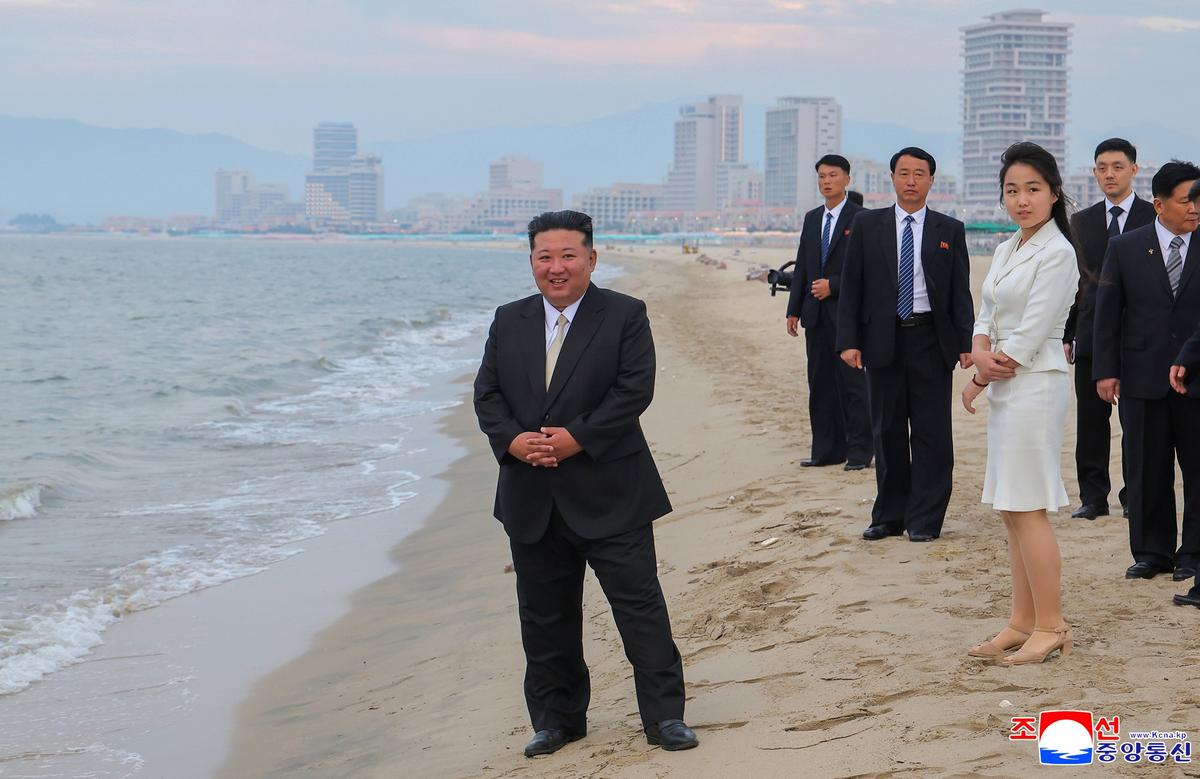 North Korean dictator Kim Jong Un visits the Wonsan Kalma Coastal Tourist Zone, 24 June 2025. Photo: EPA/KCNA