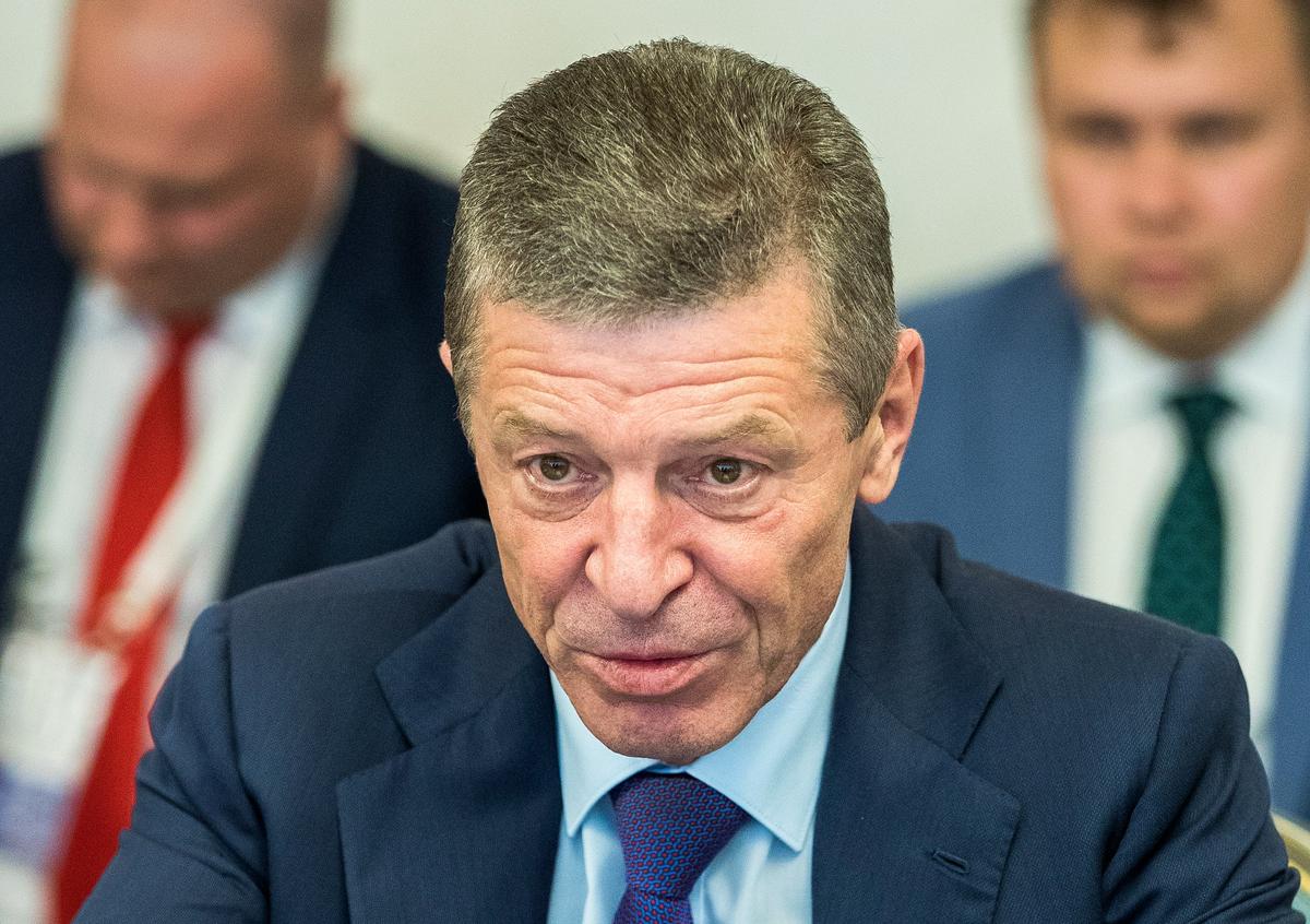 Dmitry Kozak pictured during a visit to Moldova, 20 September 2019. Photo: EPA / DUMITRU DORU