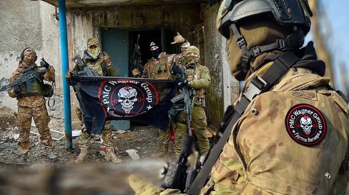 Wagner Group mercenaries in the Ukrainian city of Soledar.