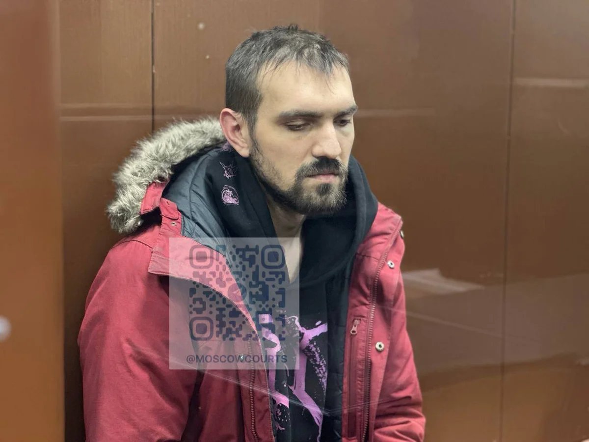 Ostanin in court, 19 March 2025. Photo: Moscow Courts/Telegram