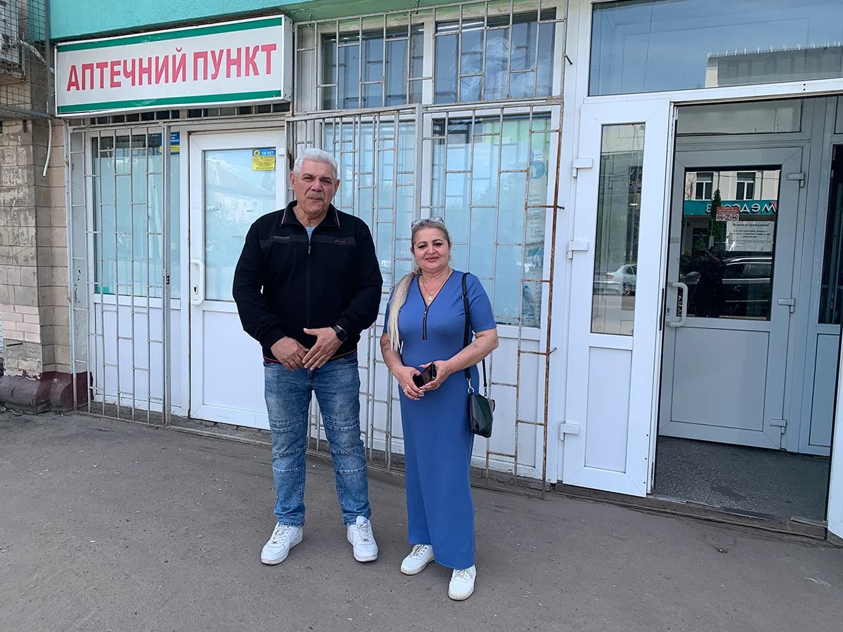 Mykola Moskalyov and Olha Mykhaylenko defend the rights of the Roma community in the region. Photo: Olga Musafirova