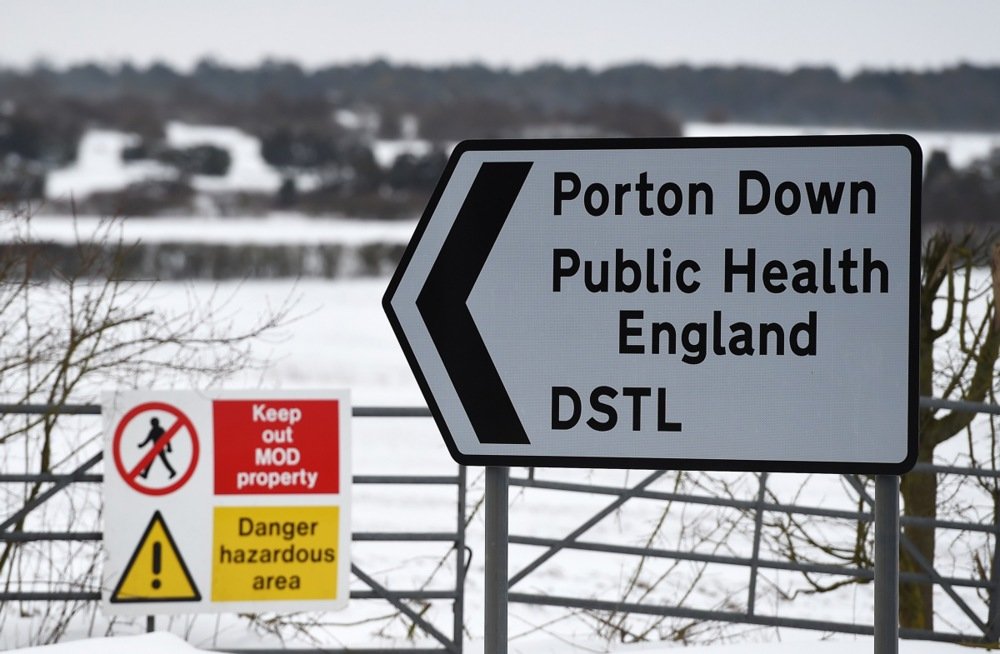 The perimeter at Porton Down, the British Ministry of Defence’s Defence Science and Technology Laboratory, near Salisbury, Wiltshire, Britain, 19 March 2018. Photo: EPA/ANDY RAIN