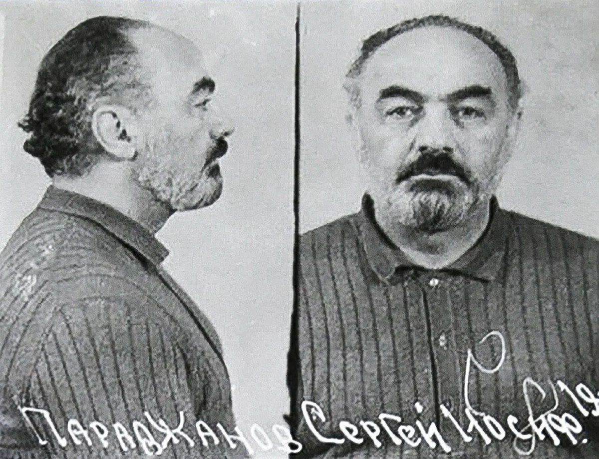 Sergey Parajanov following his arrest by the KGB in 1973. Photo: KGB archive